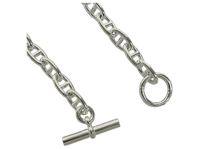 Chaîne d'ancre Hermès Collana Hermes Chaine d'Ancre GM Argento - vista 6