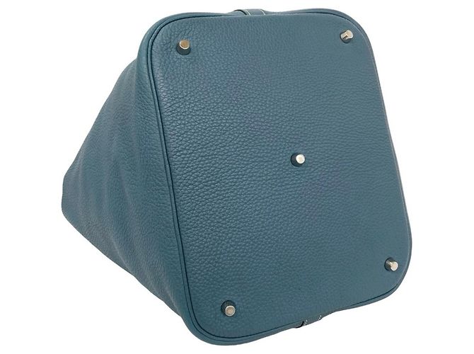 Bolso Hermès Picotin Lock GM en Blue Jean Azul - vista 7