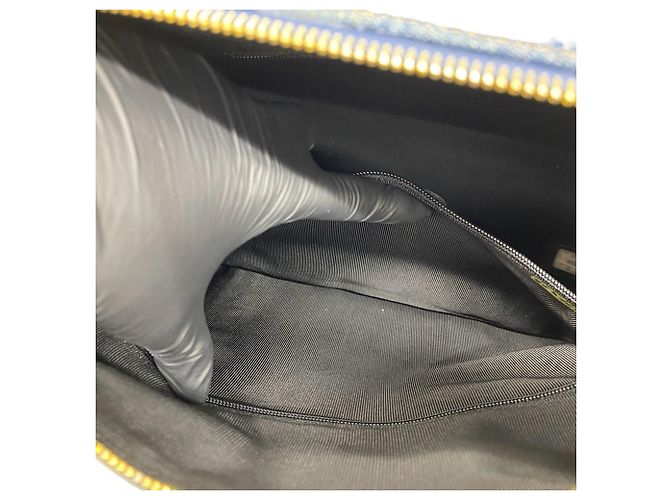Chanel Vintage Denim 2-Way Schultertasche Blau - Ansicht 10