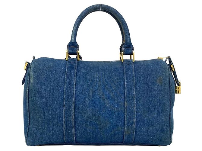 Chanel Vintage Denim 2-Way Schultertasche Blau - Ansicht 3