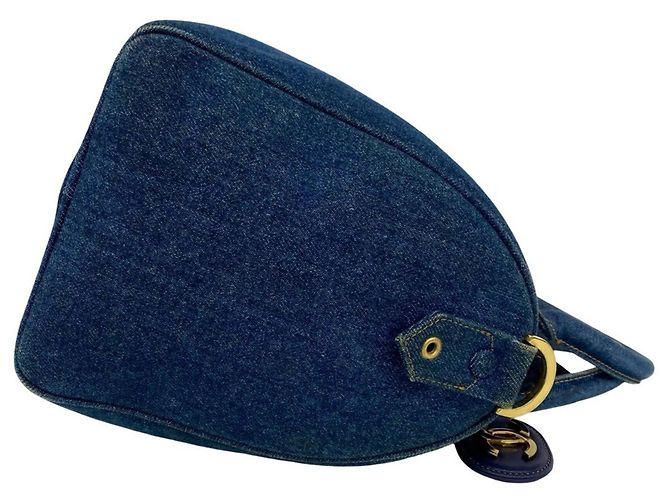 Chanel Vintage Denim 2-Way Schultertasche Blau - Ansicht 6