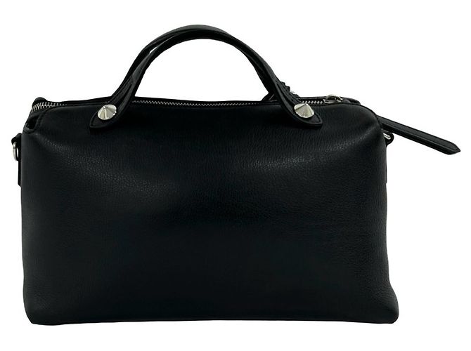 Fendi By The Way Logo Lederhandtasche Schwarz - Ansicht 3