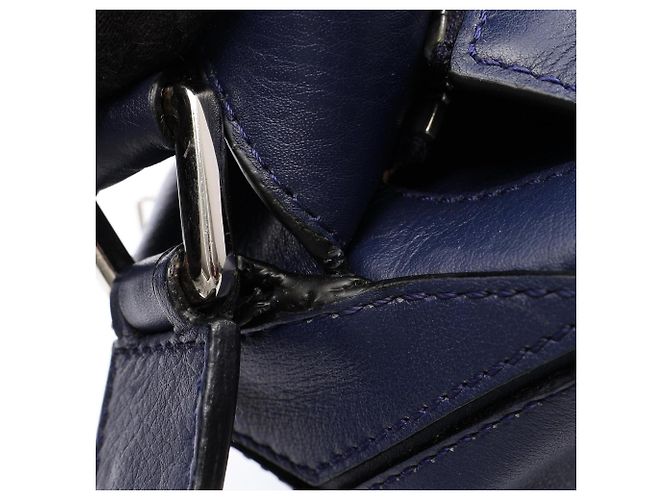Borsa Loewe Puzzle Bag Medium Blu navy - vista 6