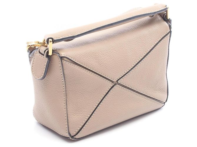 Bolsa Loewe Puzzle Bag Mini 2-Way Bege - vista 2