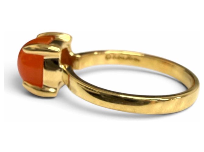 Autre Marque Anillo Tiffany & Co. Sugar Stack en oro amarillo de 18K y calcedonia Dorado - vista 2