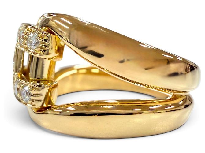 Hermès Hermes Ring Gelbgold mit Diamanten Golden - Ansicht 2