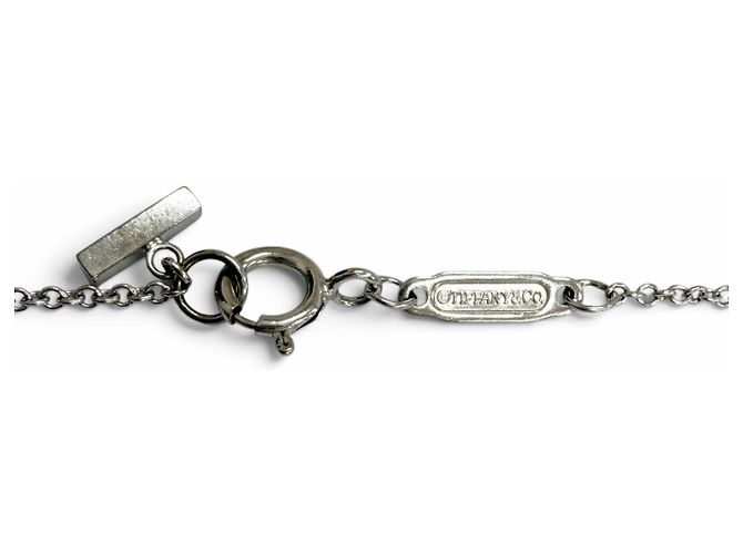Autre Marque Collana a catena T Smile Small in oro bianco 18K Tiffany & Co. D'oro - vista 4