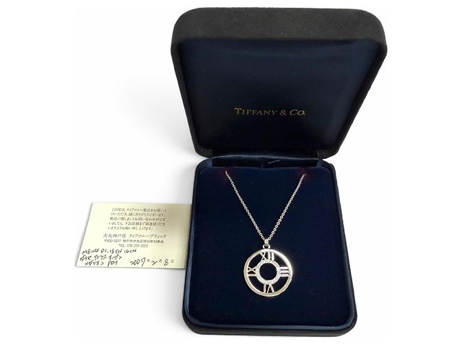 Autre Marque Collana Tiffany & Co. 750 Diamond Atlas Open Medallion D'oro - vista 2