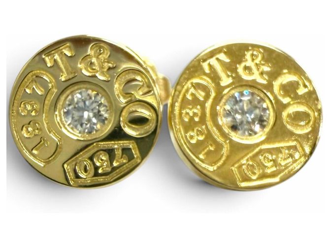 Autre Marque Orecchini a lobo Tiffany & Co. 1837 Circle D'oro - vista 2
