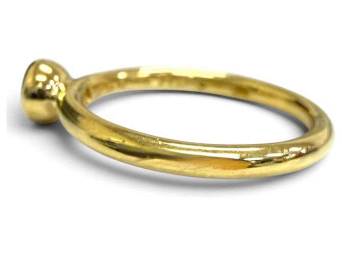 Autre Marque Anello Tiffany Vintage Bizet Emerald Band D'oro Verde - vista 4