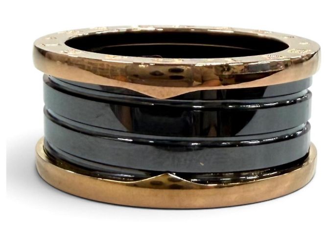 Bulgari Bague B.zero1 Bvlgari Noir Doré - vue 2