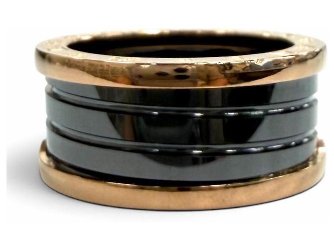 Bulgari Bague B.zero1 Bvlgari Noir Doré - vue 3