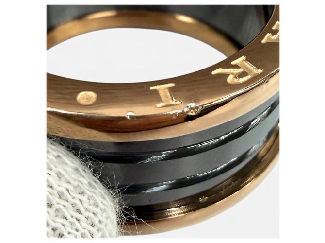 Bulgari Bague B.zero1 Bvlgari Noir Doré - vue 8