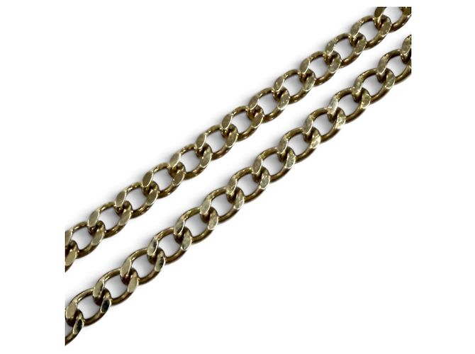 Collana a catena con strass Chanel D21B Coco Mark Nero D'oro - vista 5