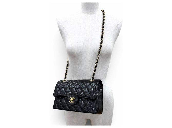 Borsa a tracolla Chanel A01113 Matelassé Nero - vista 2
