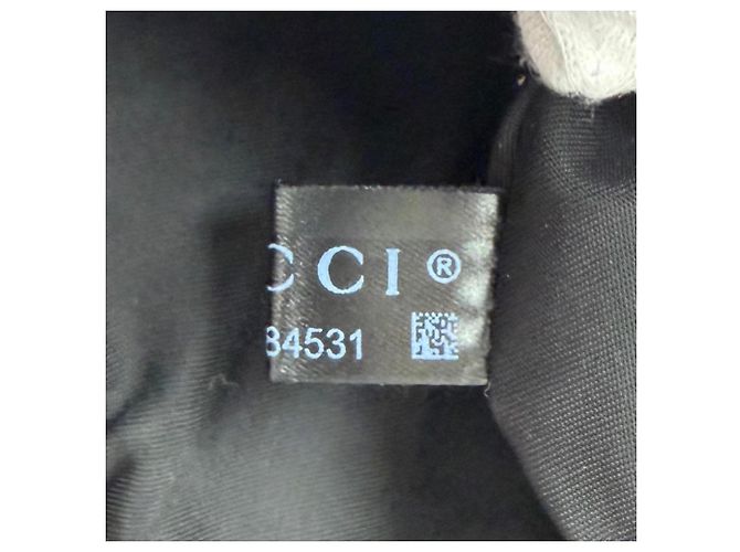 Borsa a tracolla Gucci in nylon e pelle con linea Web nera e logo impresso Nero - vista 13