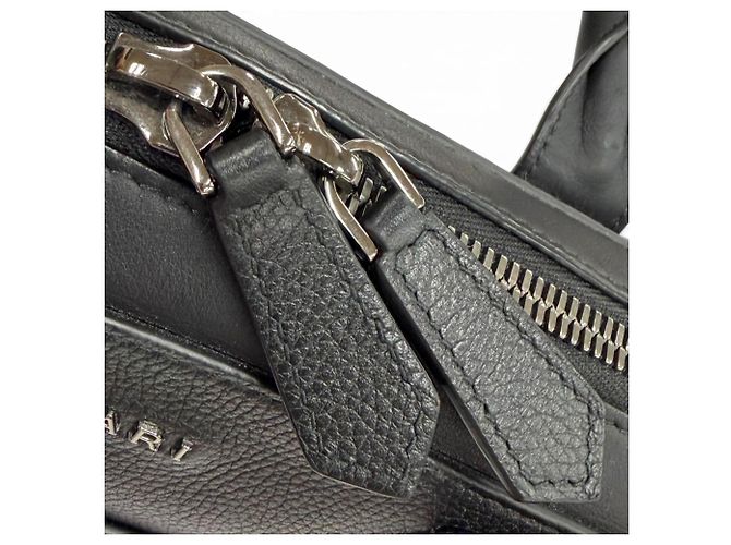 Bulgari Borsa business 2-Way in pelle Bvlgari Man Nero - vista 11