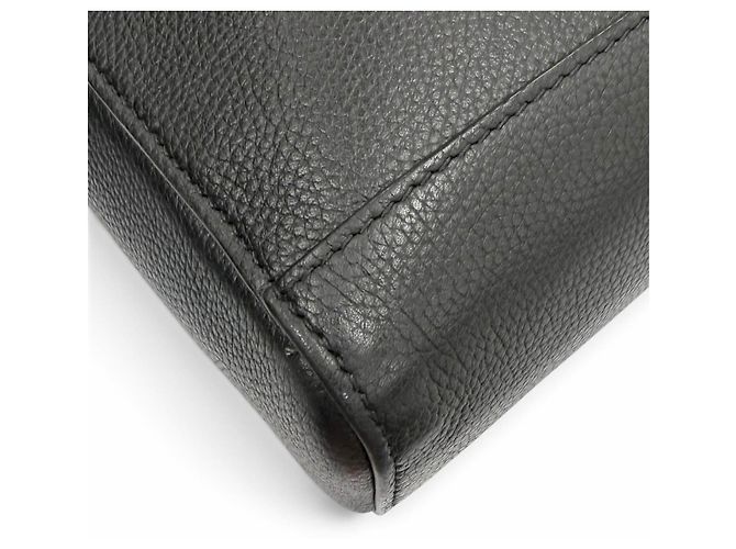 Bulgari Borsa business 2-Way in pelle Bvlgari Man Nero - vista 7