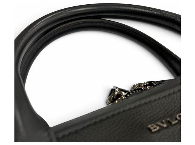 Bulgari Borsa business 2-Way in pelle Bvlgari Man Nero - vista 9
