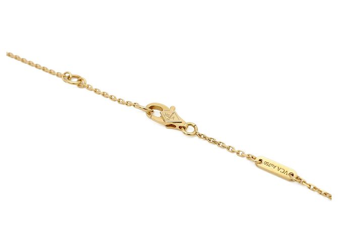 Collana Pendente Sweet Alhambra Van Cleef & Arpels Bianco D'oro - vista 6