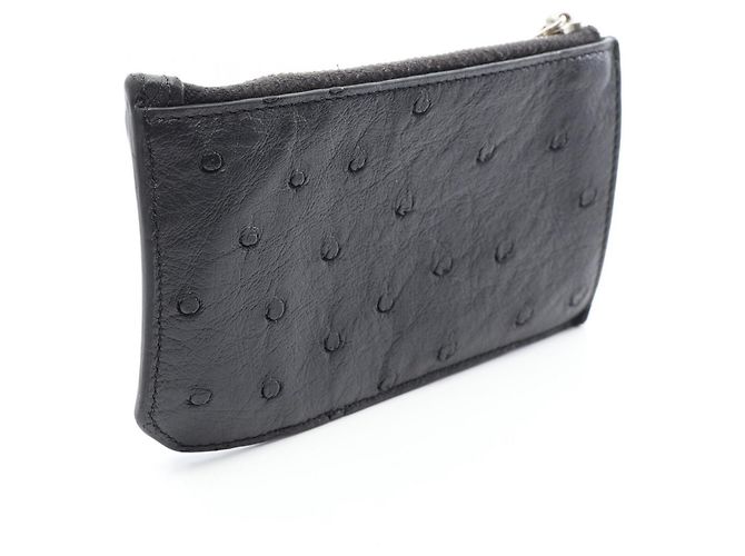 Autre Marque Porte-cartes en cuir noir Yves Saint Laurent - vue 2