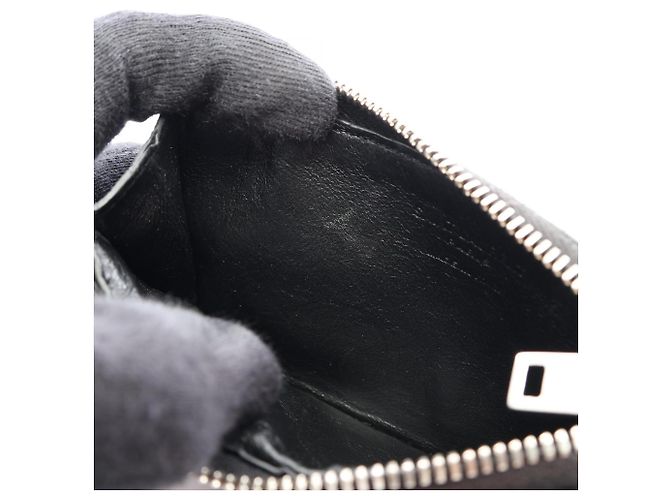 Autre Marque Porte-cartes en cuir noir Yves Saint Laurent - vue 5