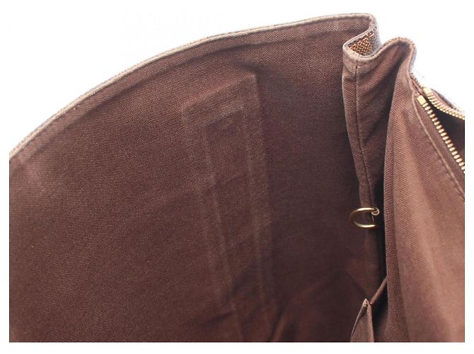 Bolso Louis Vuitton Cabas Bobour Castaño Damier ebene - vista 16