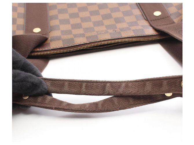 Bolso Louis Vuitton Cabas Bobour Castaño Damier ebene - vista 6