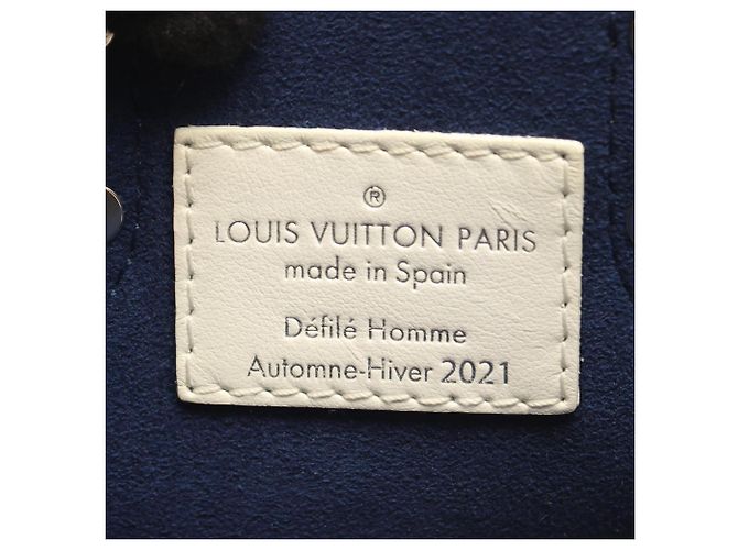 Louis Vuitton Sac Plat XS Everyday 2-Way Tote Bag Bianco Blu navy - vista 4