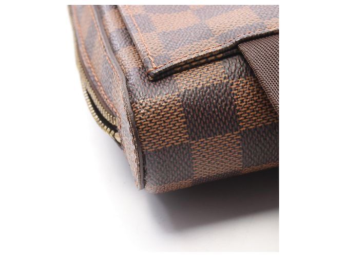 Borsa vita Louis Vuitton Geronimos Damier Ebene Marrone - vista 6