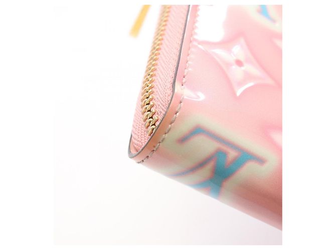 Louis Vuitton Zippy Wallet aus rosa Lackleder Pink - Ansicht 10
