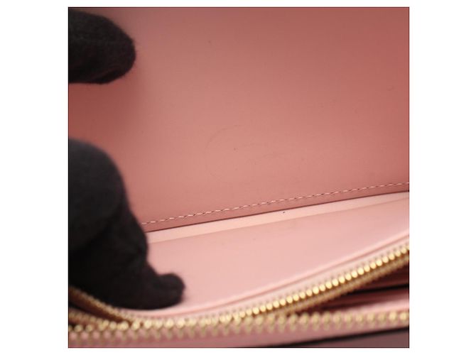 Louis Vuitton Zippy Wallet aus rosa Lackleder Pink - Ansicht 8