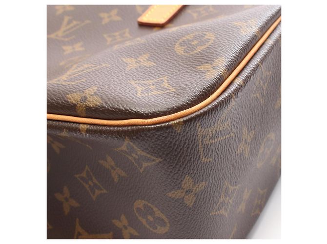 Borsa a tracolla Louis Vuitton Cite GM Monogram Marrone Monogramma - vista 7