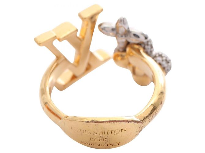 Bague Louis Vuitton LV Glam Doré - vue 3