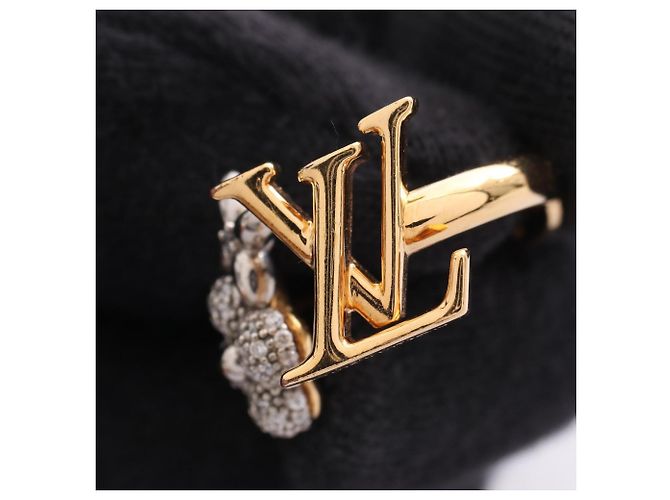 Bague Louis Vuitton LV Glam Doré - vue 8