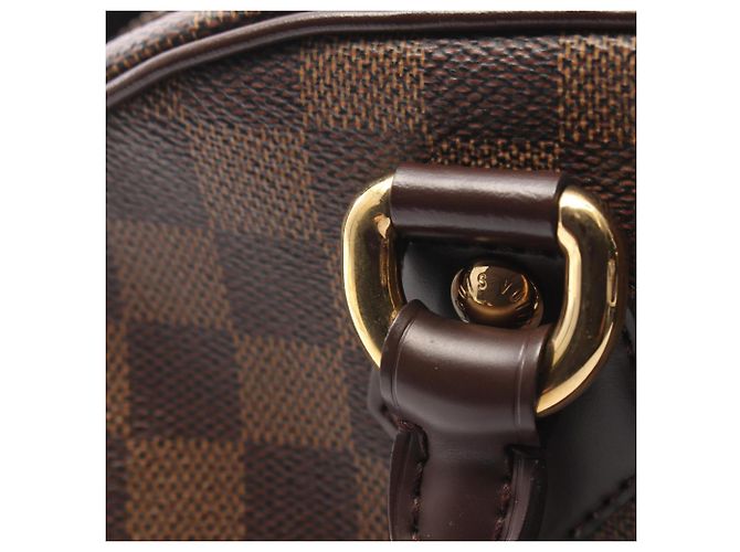 Bolso de mano Louis Vuitton Duomo Castaño Damier ebene - vista 10