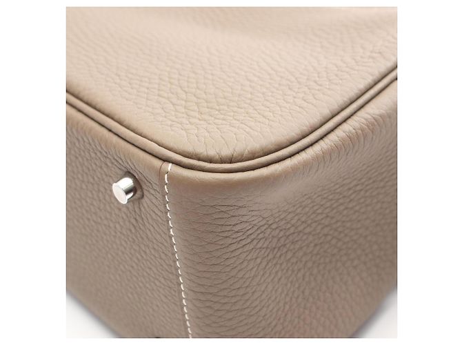 Hermès Hermes Lindy Mini Etoupe Schultertasche Braun - Ansicht 6