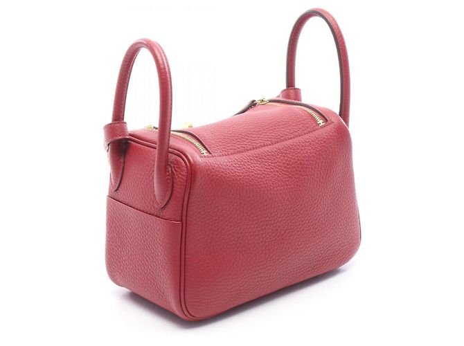 Hermès Bolsa de Ombro Hermes Lindy Mini Ruby Bordeaux - vista 2