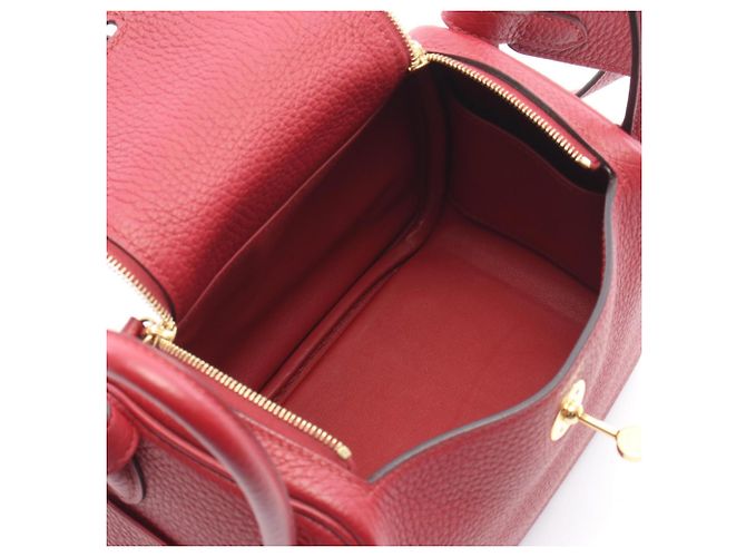 Hermès Bolsa de Ombro Hermes Lindy Mini Ruby Bordeaux - vista 3