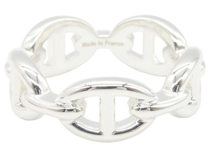 Ring Hermès Anel banda Hermes Enchainée PM Prata - vista 2