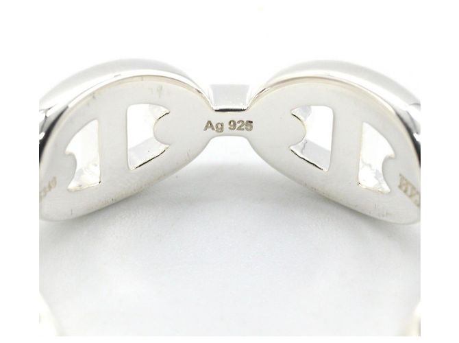 Ring Hermès Anel banda Hermes Enchainée PM Prata - vista 5