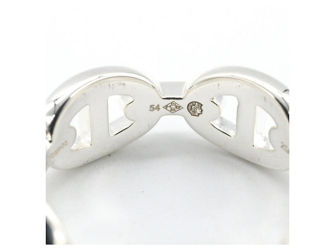 Ring Hermès Anel banda Hermes Enchainée PM Prata - vista 6