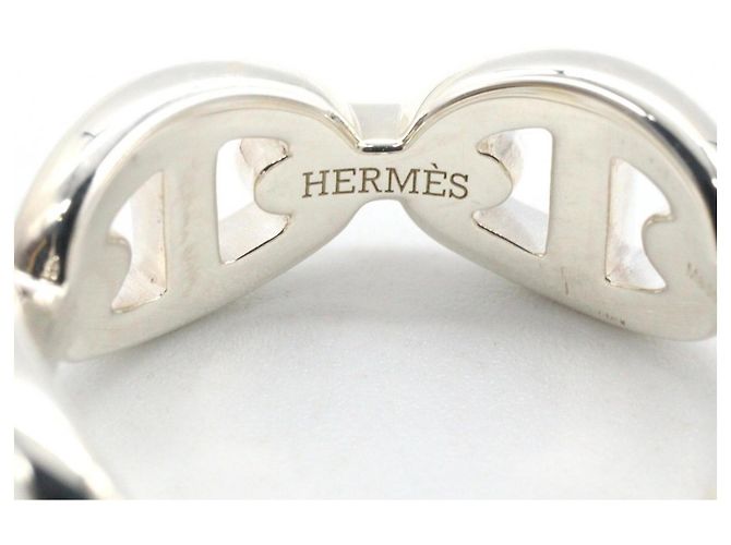 Ring Hermès Anel de faixa Hermes Enchainée PM Prata - vista 4