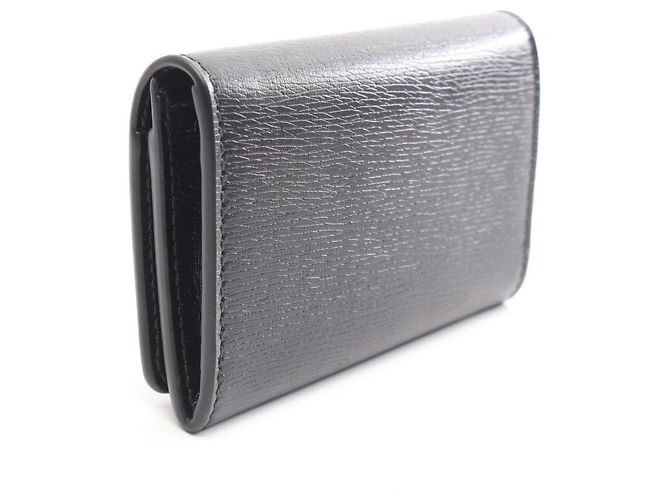 Tarjetero Gucci de piel negra Negro - vista 2