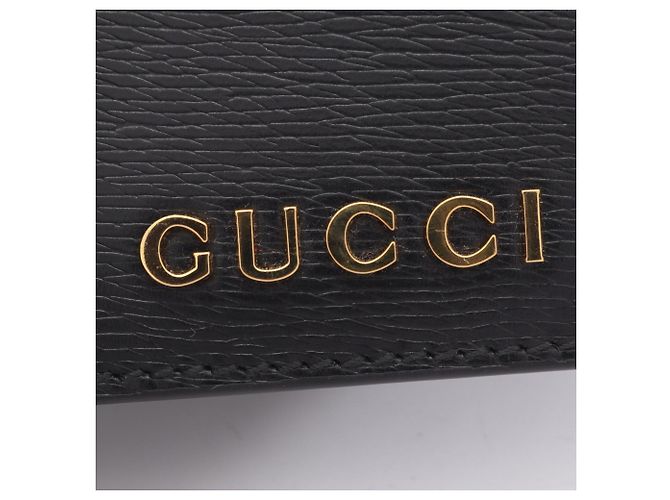 Tarjetero Gucci de piel negra Negro - vista 6