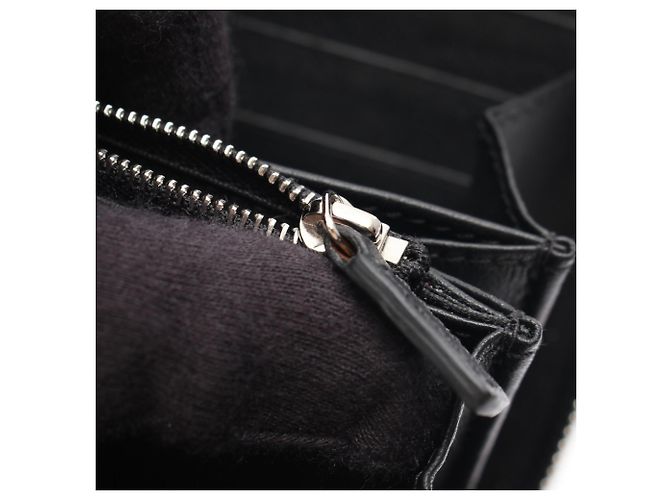 Cartera larga Gucci de piel negra Negro - vista 10