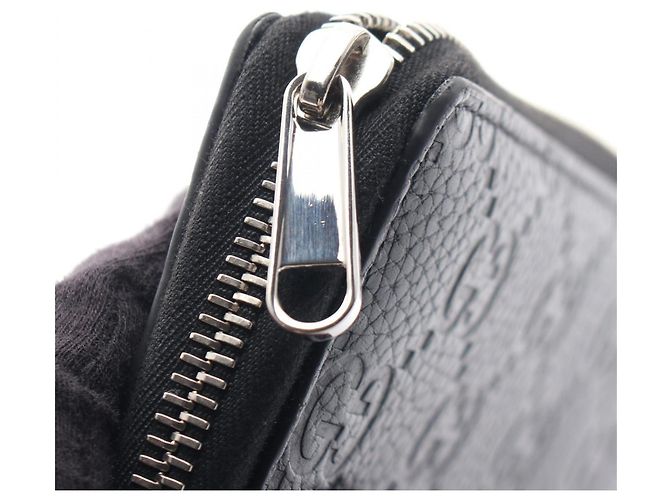 Cartera larga Gucci de piel negra Negro - vista 7