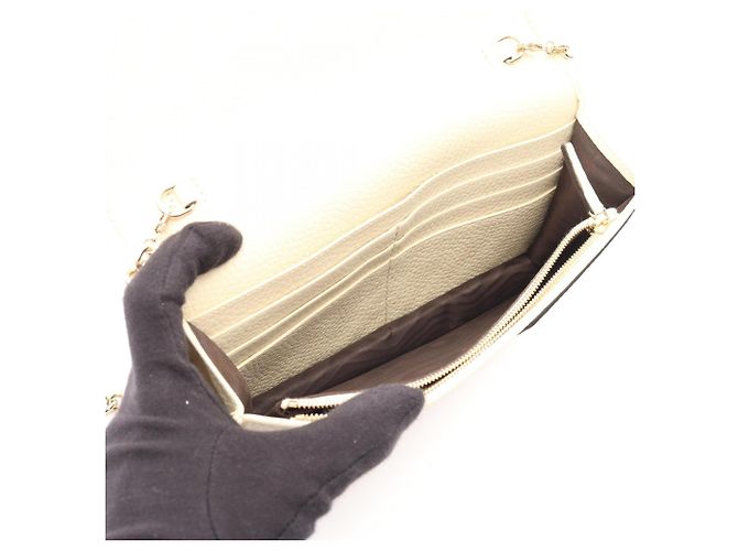 Borsa a tracolla Gucci Soho in pelle avorio Crudo - vista 3