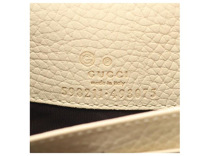 Borsa a tracolla Gucci Soho in pelle avorio Crudo - vista 4