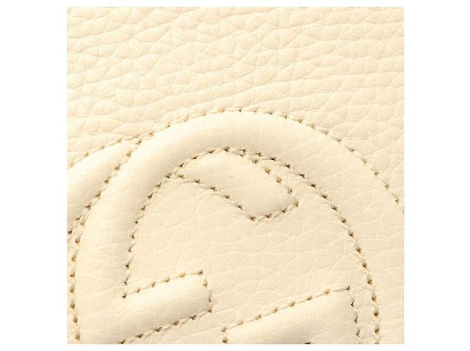 Borsa a tracolla Gucci Soho in pelle avorio Crudo - vista 6